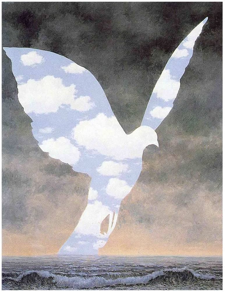 Amazon.co.jp: ルネ・マグリット《大家族》油絵インテリア アート